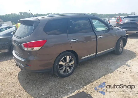 2015 Nissan Pathfinder Platinum from USA, damaged, VIN 5N1AR2MMXFC603494